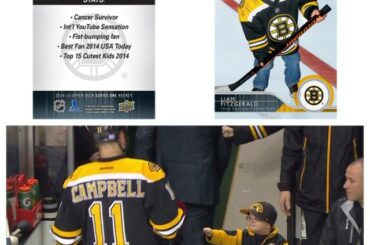 Tu te souviens du fan de @nhlbruins, Liam Fitzgerald? Il a été honoré avec un @up ...