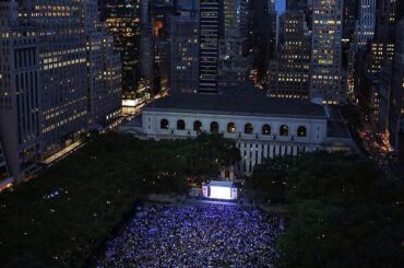 Via @nyrangers - Une vue d'en haut de la soirée d'observation #NYRInThePark ....