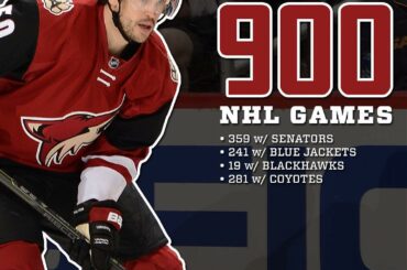 900 pour Antoine Vermette. Félicitations!...