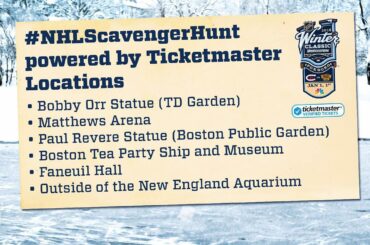 ALLER! Tag #NHLScavengerHunt & prendre des photos / vidéos à 4/6 de ces endroits. Rencontrez un ...