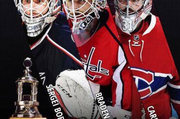 Mesdames et Messieurs,
Vos finalistes du Vézina Trophy 2016-17. #NHLAwards ...