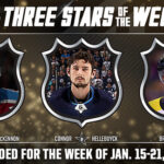 Vos 3 étoiles de la semaine!
 @ MacKinnon29
 Connor Hellebuyck
 Brad Marchand ...