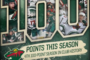 Et ce sera la saison de 100 points n ° 4 pour le @minnesotawild. #NHLStats ...