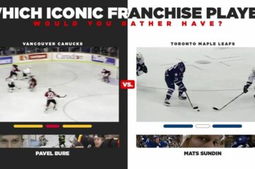 Celui-ci est difficile.  Pavel Bure ou Mats Sundin, faites-le nous savoir.  Regardez le @canuck ...