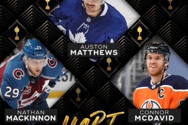 FINALISTES DU TROPHÉE HART Qui a été le joueur le plus utile cette saison?  #NHLAwards...